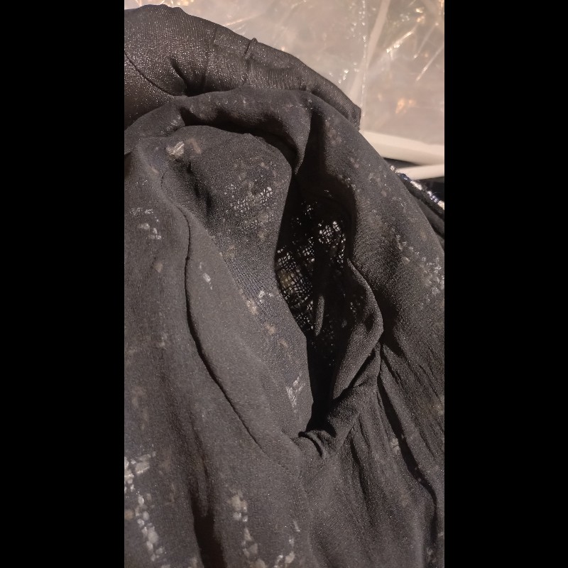 Chanel 深藍底白格加亮片軟呢外套-24