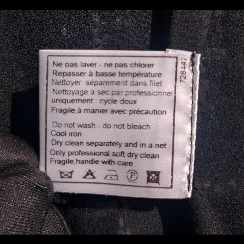 Chanel 深藍底白格加亮片軟呢外套-28