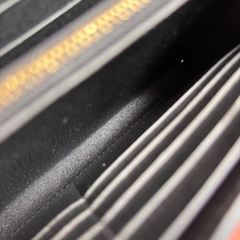 A刻 ::HERMES::  Constance 黑色鱷魚 方塊鱷 長夾 康康長夾-17