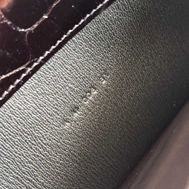 A刻 ::HERMES::  Constance 黑色鱷魚 方塊鱷 長夾 康康長夾-26