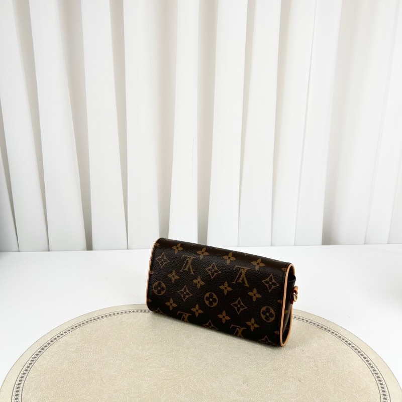 Lv/路易威登  芯片款 Camille老花鏈條包 經典棕色老花 實用百搭-3