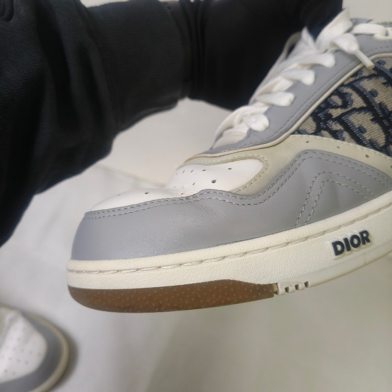 ㊣✨ DIOR ✨**尺寸:43**迪奧 CD B27 灰色 老花 刺繡 運動鞋 球鞋 休閒鞋 板鞋/二手鞋/二手精品/保證正品🌳二手樹屋🌳-10