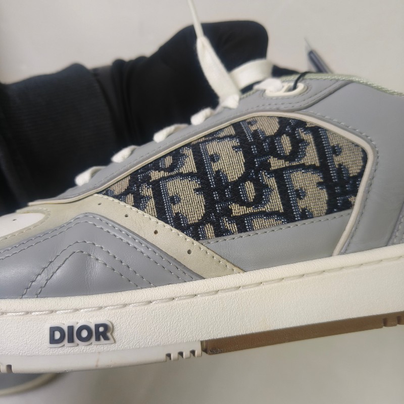 ㊣✨ DIOR ✨**尺寸:43**迪奧 CD B27 灰色 老花 刺繡 運動鞋 球鞋 休閒鞋 板鞋/二手鞋/二手精品/保證正品🌳二手樹屋🌳-11