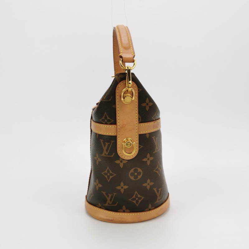 Louis Vuitton(LV)Duffle薯條包植鞣革 Monogram印花S-lock鎖釦斜挎包單肩包-3