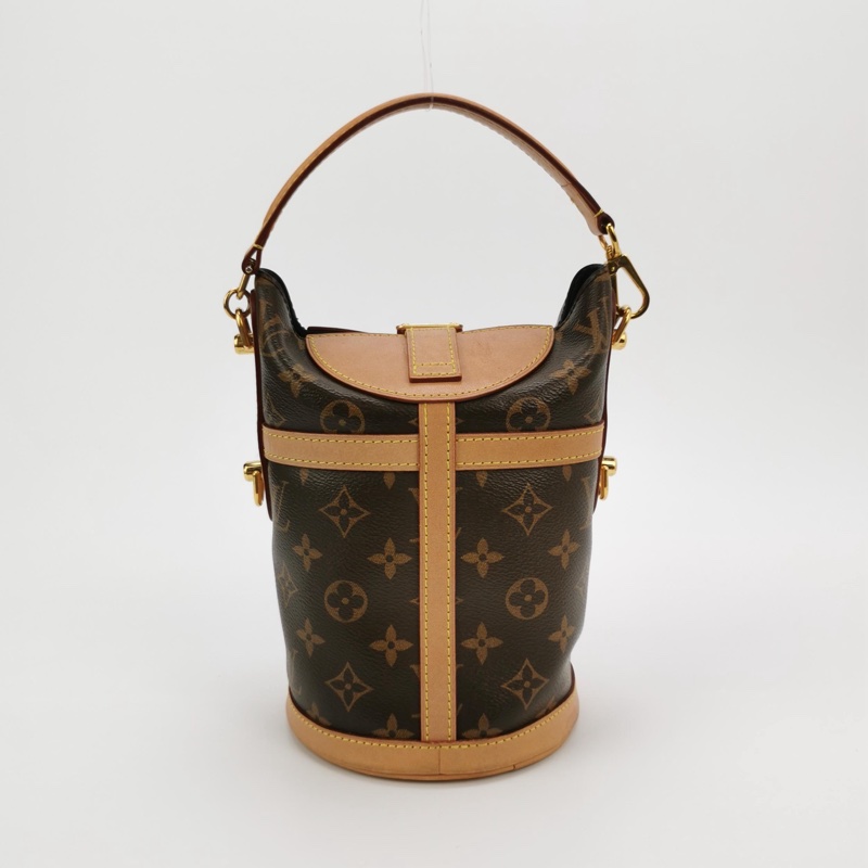 Louis Vuitton(LV)Duffle薯條包植鞣革 Monogram印花S-lock鎖釦斜挎包單肩包-4