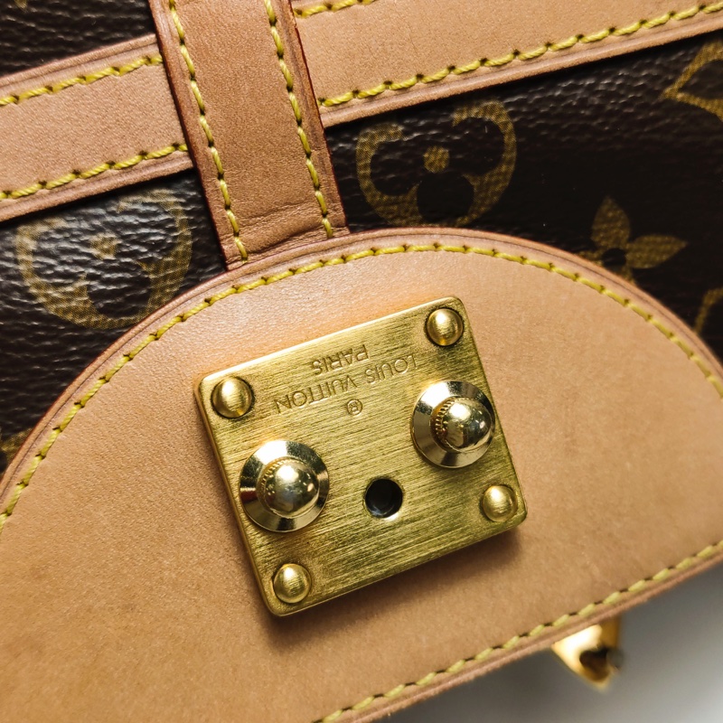 Louis Vuitton(LV)Duffle薯條包植鞣革 Monogram印花S-lock鎖釦斜挎包單肩包-11