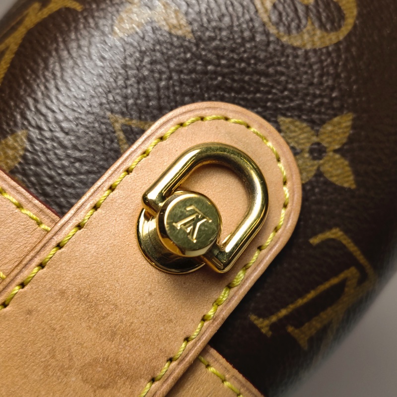 Louis Vuitton(LV)Duffle薯條包植鞣革 Monogram印花S-lock鎖釦斜挎包單肩包-13