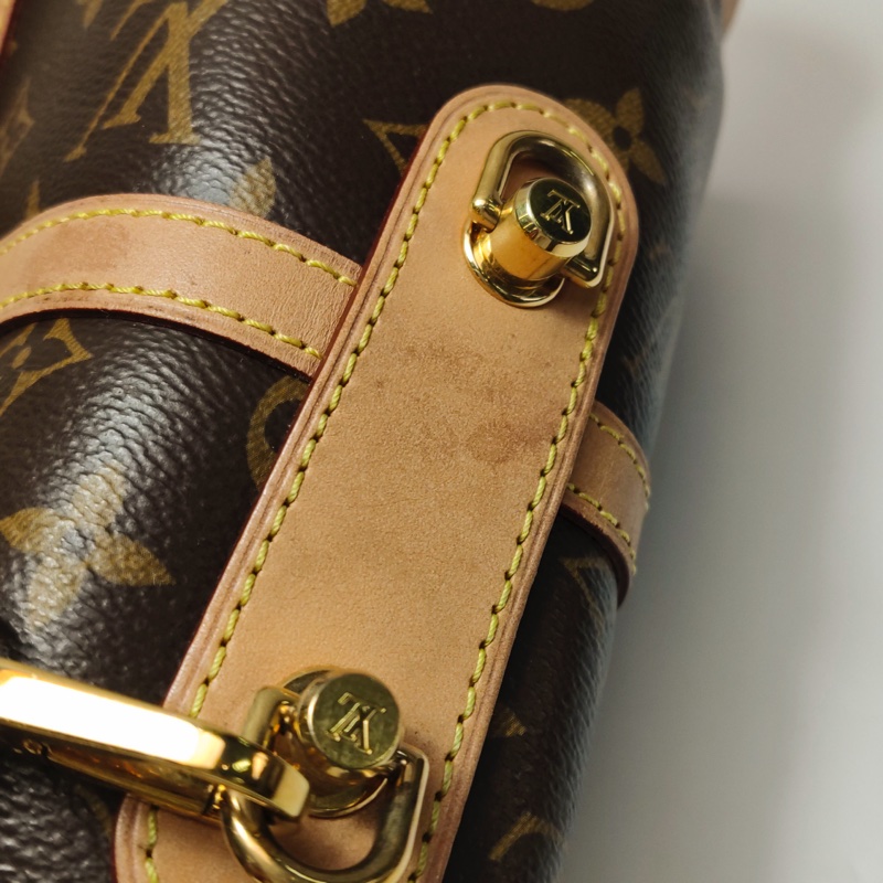 Louis Vuitton(LV)Duffle薯條包植鞣革 Monogram印花S-lock鎖釦斜挎包單肩包-18