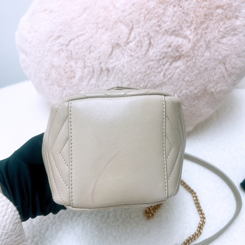 YSL joe mini 米灰色水桶/斜挎包-1