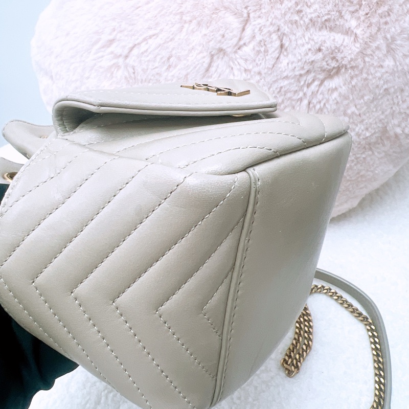 YSL joe mini 米灰色水桶/斜挎包-2