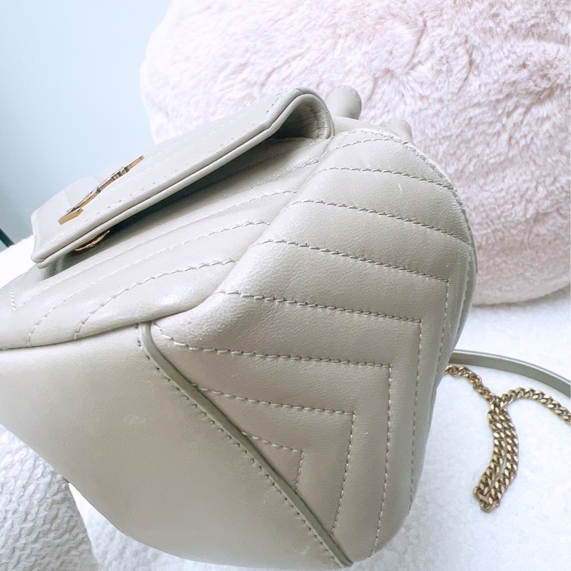 YSL joe mini 米灰色水桶/斜挎包-3