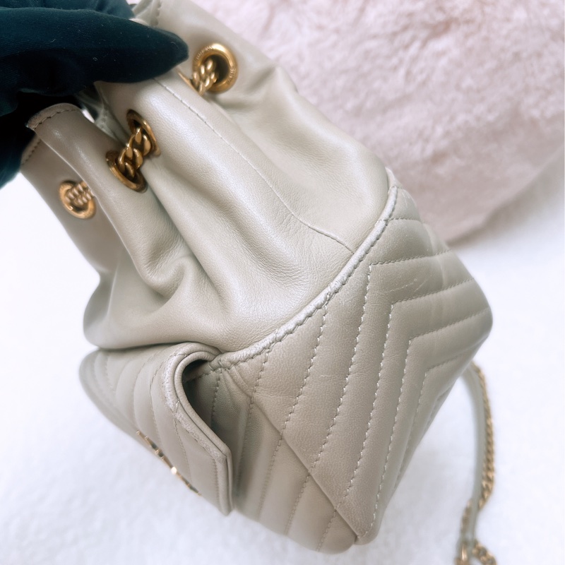 YSL joe mini 米灰色水桶/斜挎包-4