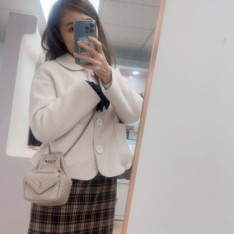 YSL joe mini 米灰色水桶/斜挎包-13