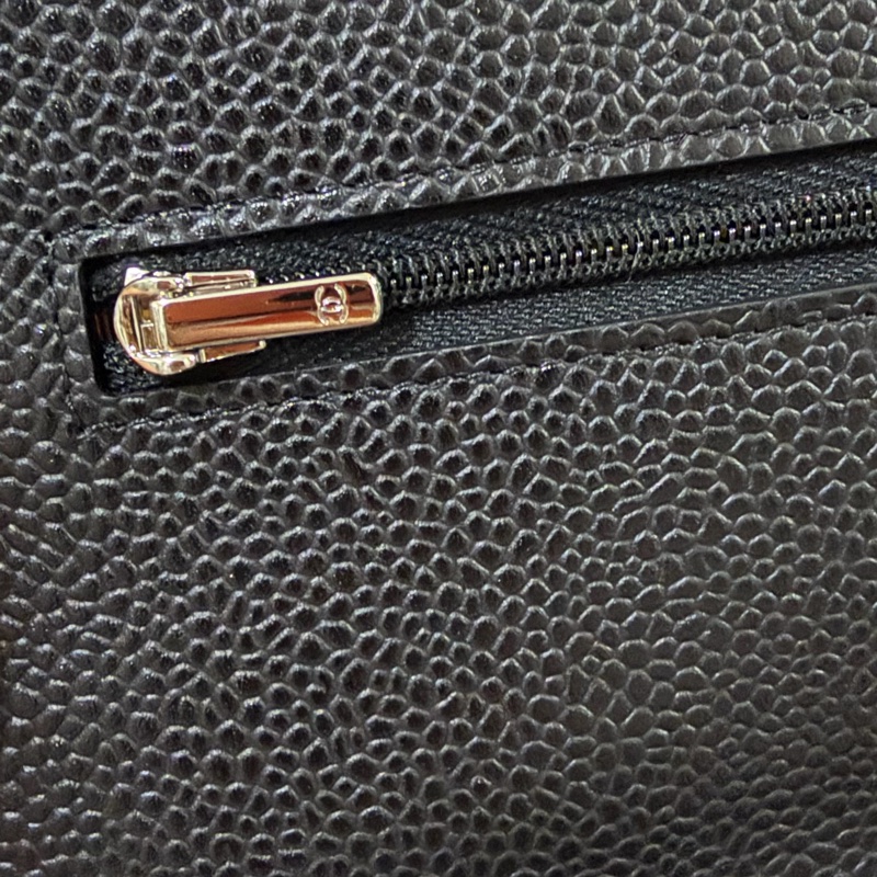 Chanel  黑銀荔枝牛皮 WOC手拿/斜背包-13