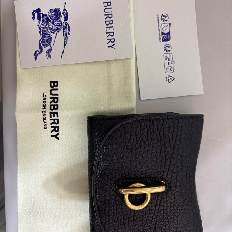 Burberry 黑色三折短夾 Ls Rocking Compact-0