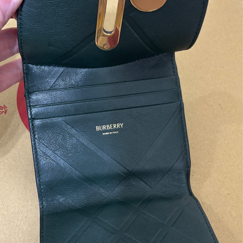 Burberry 黑色三折短夾 Ls Rocking Compact-6
