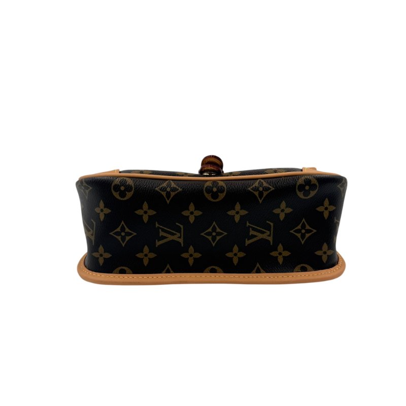 Louis Vuitton - 原花拼羔羊毛下蓋Diane法棍包-4