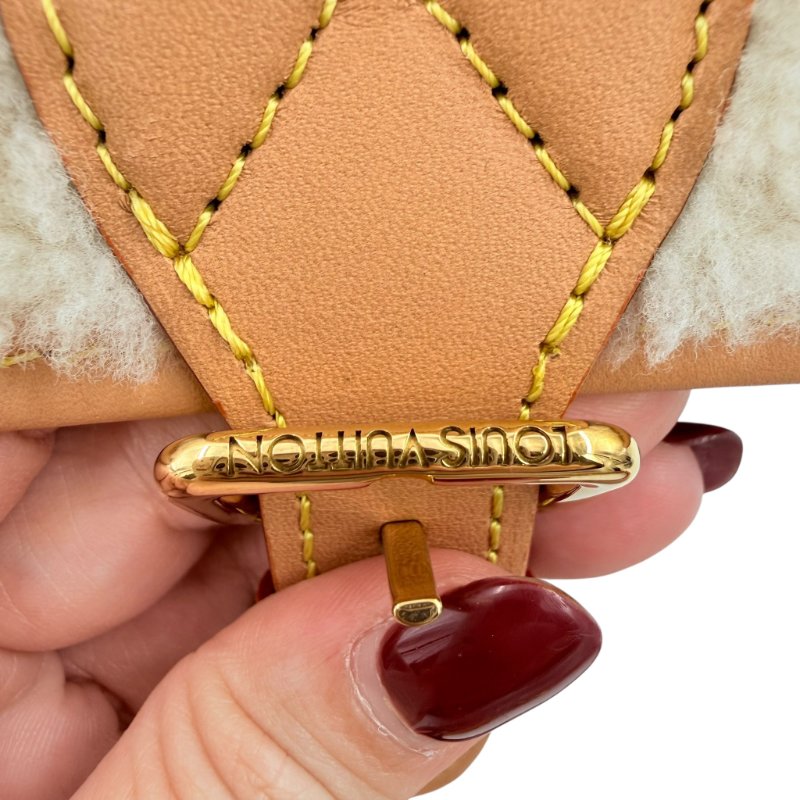 Louis Vuitton - 原花拼羔羊毛下蓋Diane法棍包-20