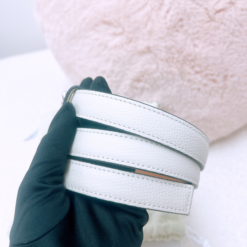 全新 Loewe anagram 白色腰帶 20mm 75碼-2