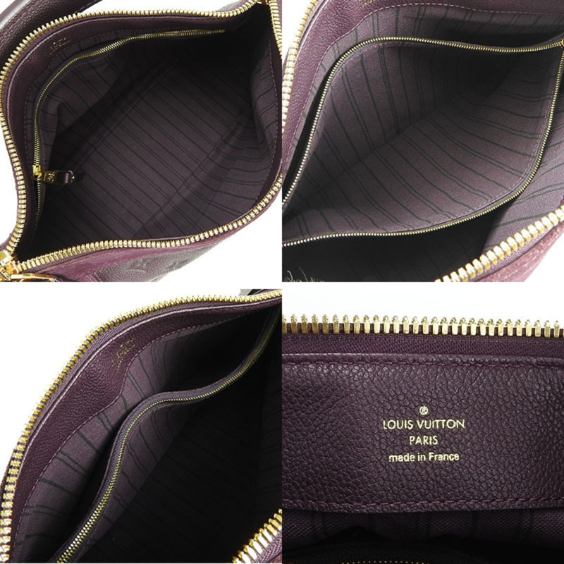 路易威登 Oda Shoes PM M40583 Monogram Empreinte 手提單肩包,金色五金配件,紫色皮革和絨面革,女士款-4