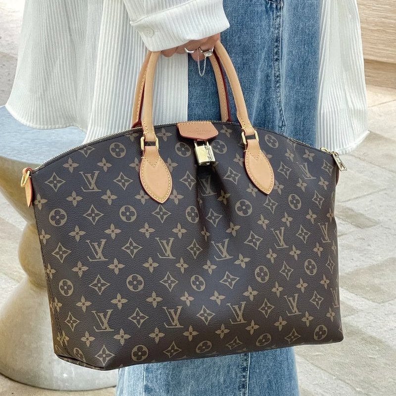 Louis Vuitton - 原花半圓弧Boétie拉鍊鎖頭包╻MM-4