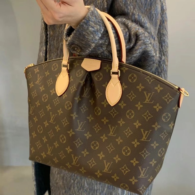Louis Vuitton - 原花半圓弧Boétie拉鍊鎖頭包╻MM-5