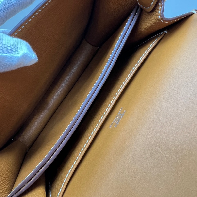 Hermès 愛馬仕 豬鼻子包19 Mini 金棕色銀扣 尺寸:18x15x6cm A刻 附件 :防塵袋-7