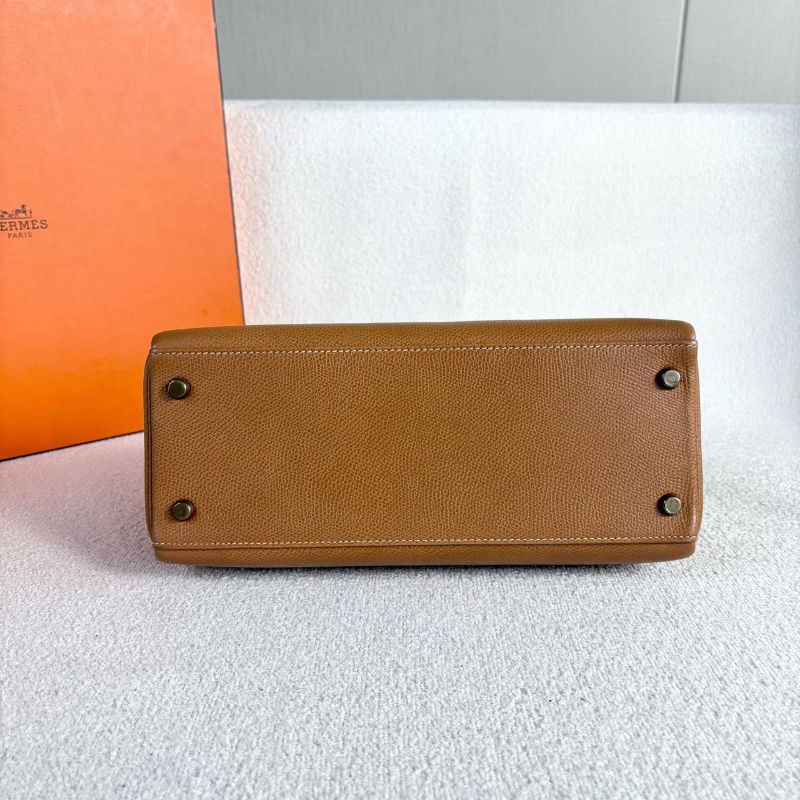 Hermes kelly28  金棕 Epsom皮28*22*11 98新鑰匙*2 鎖塵袋-5