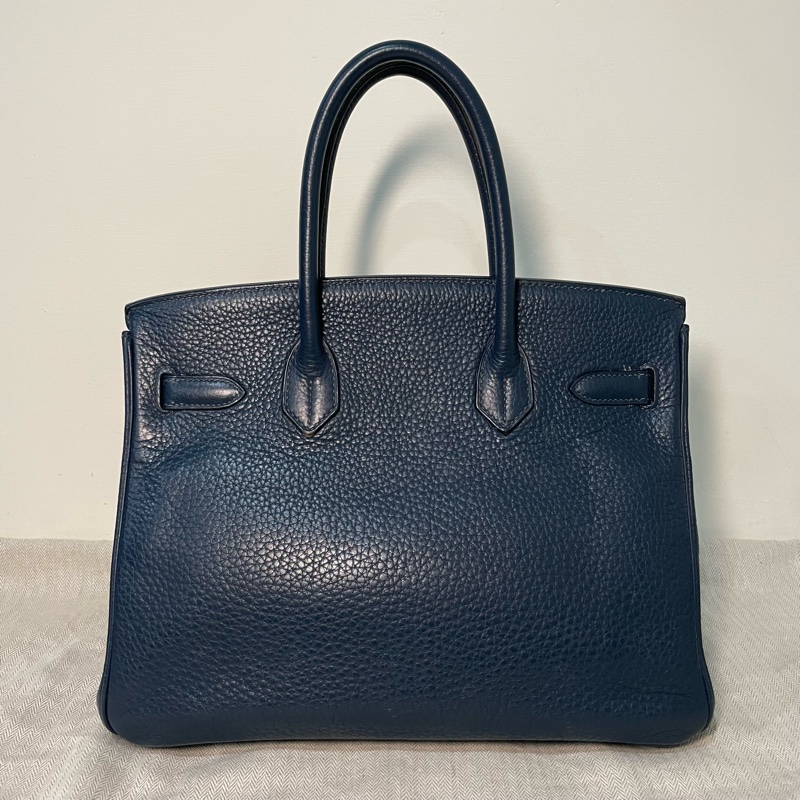 愛馬仕 Hermes Birkin 30 藍色 框L TC皮-1