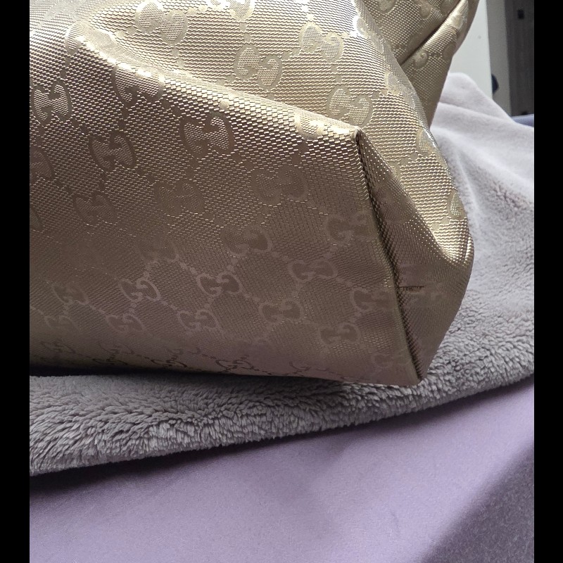 Gucci 金色購物包 肩背 手提 拖特包-8