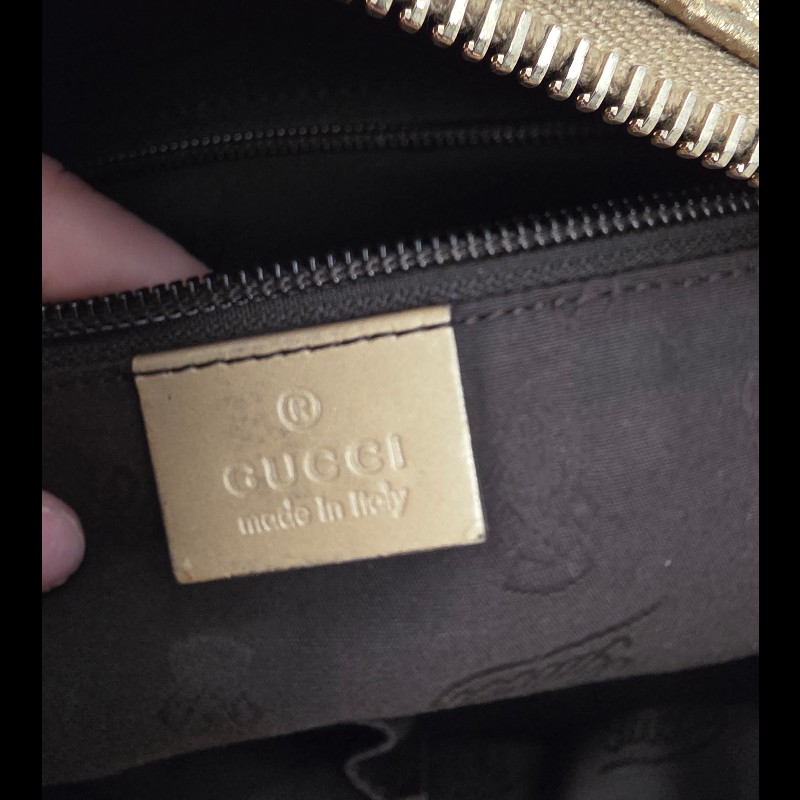 Gucci 金色購物包 肩背 手提 拖特包-14