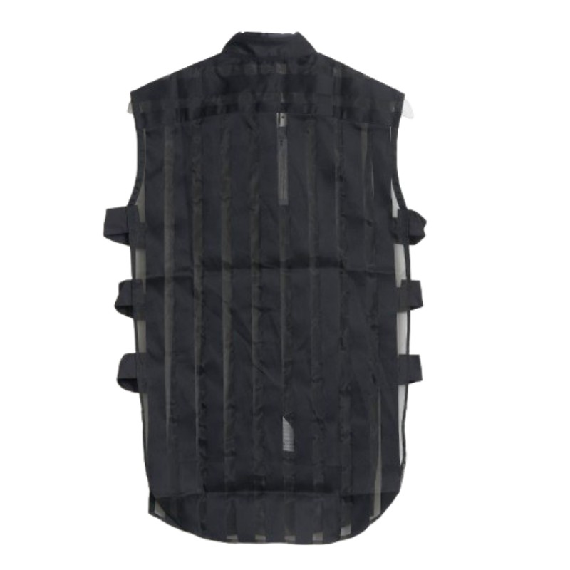 Versace 男款條紋馬甲 綿混紡 歐39碼 (M)-1