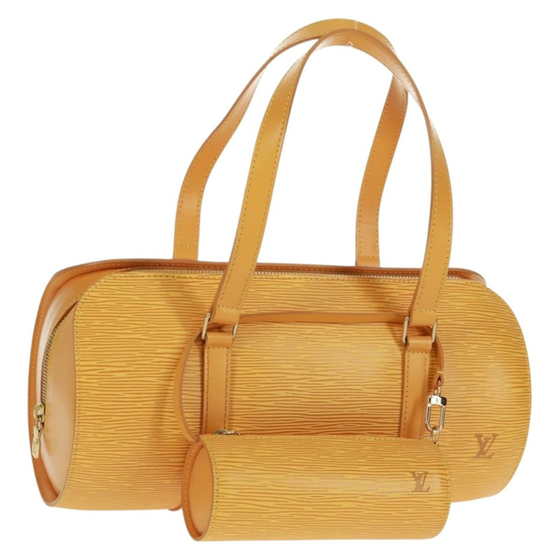 【日本直送】路易威登 Epi Soufflot 手提包 黃色 M52229 LV 正品 163151V-0