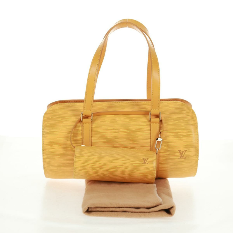 【日本直送】路易威登 Epi Soufflot 手提包 黃色 M52229 LV 正品 163151V-11