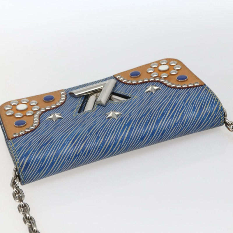 【日本直送】路易威登 Epi Denim Twist MM 肩背包 藍色 M50271 LV Auth ka1523SAM-5