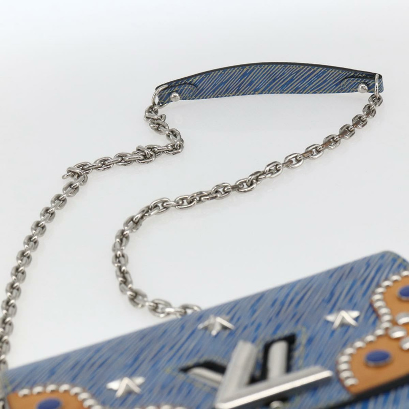 【日本直送】路易威登 Epi Denim Twist MM 肩背包 藍色 M50271 LV Auth ka1523SAM-7