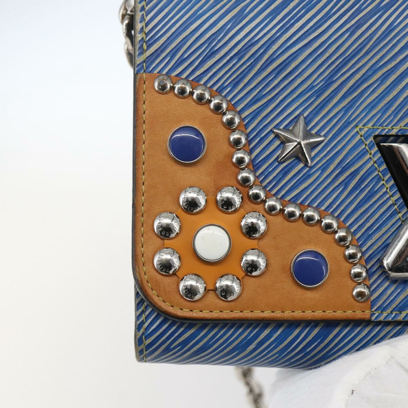 【日本直送】路易威登 Epi Denim Twist MM 肩背包 藍色 M50271 LV Auth ka1523SAM-18