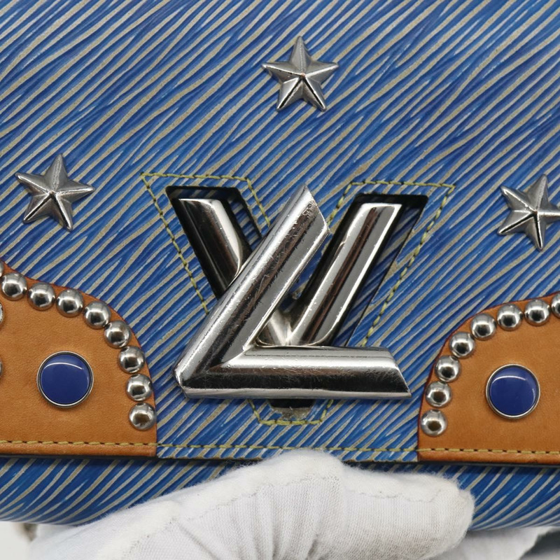 【日本直送】路易威登 Epi Denim Twist MM 肩背包 藍色 M50271 LV Auth ka1523SAM-19