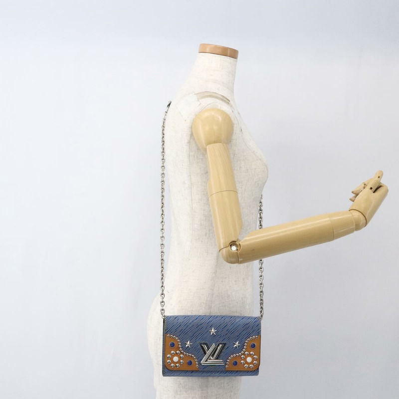 【日本直送】路易威登 Epi Denim Twist MM 肩背包 藍色 M50271 LV Auth ka1523SAM-26