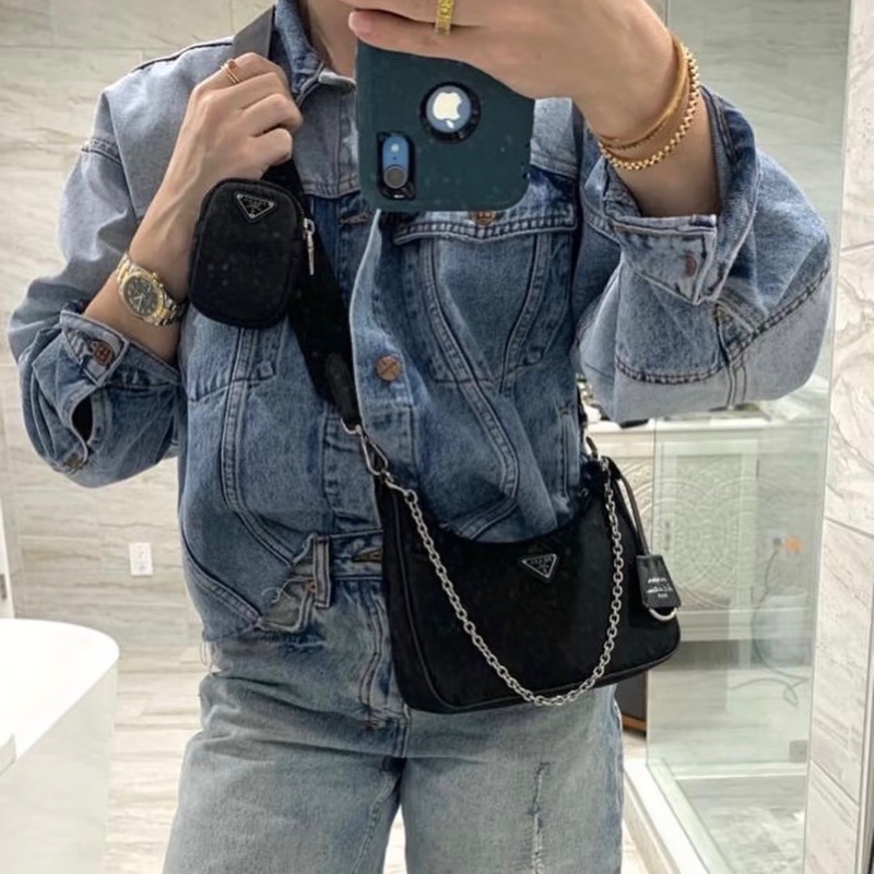 「JL精品代購」98新 Prada 三合一-1