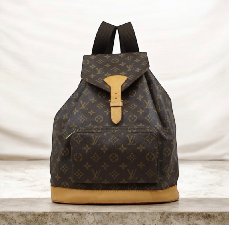 「JL精品代購」LV老花後背包 大號 Montsouris GM-0