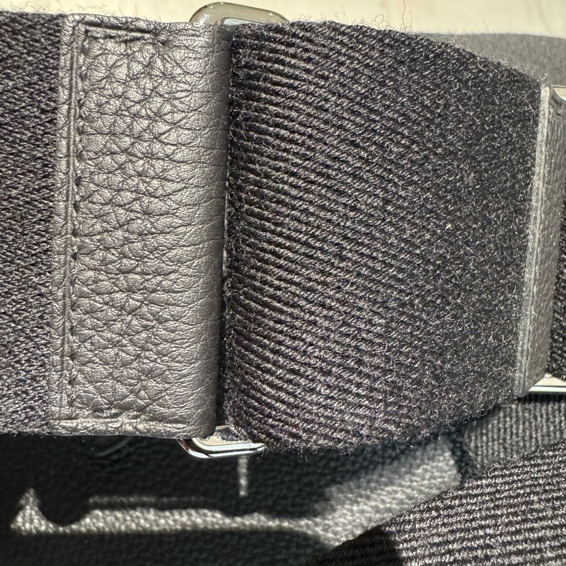 小巴黎二手名牌真品Hermes 餐盤包 胸口包 男女可用 極新-36