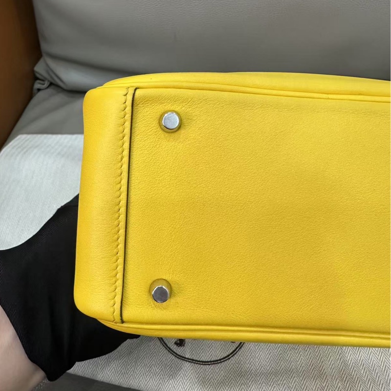 🌈Hermes💛Mini Lindy一代💛那不勒斯黃銀扣💛99新🌟全套有單🌈🌟Swift皮🌟愛馬仕🌟-6