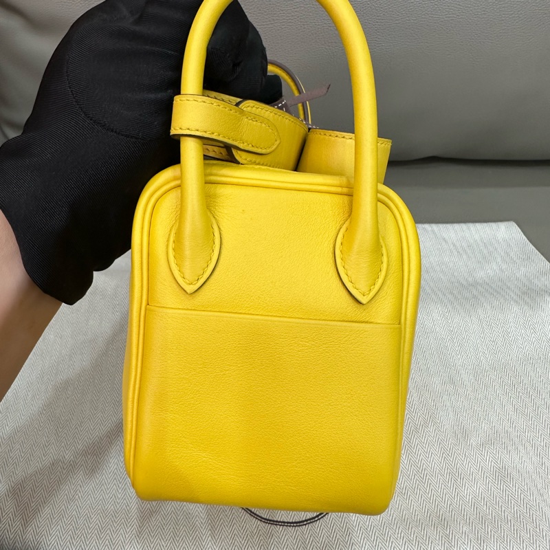 🌈Hermes💛Mini Lindy一代💛那不勒斯黃銀扣💛99新🌟全套有單🌈🌟Swift皮🌟愛馬仕🌟-8