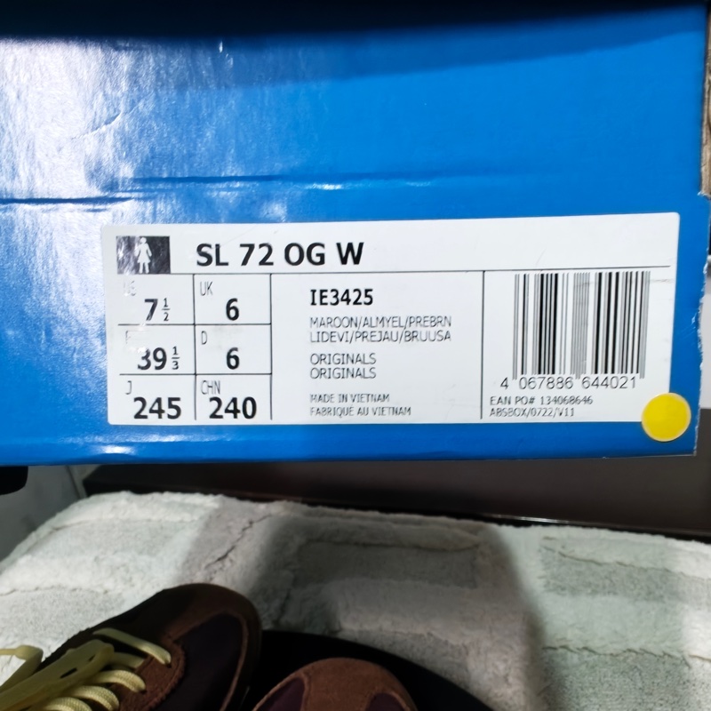 閒置 Adidas SL 72 OG us7.5-19