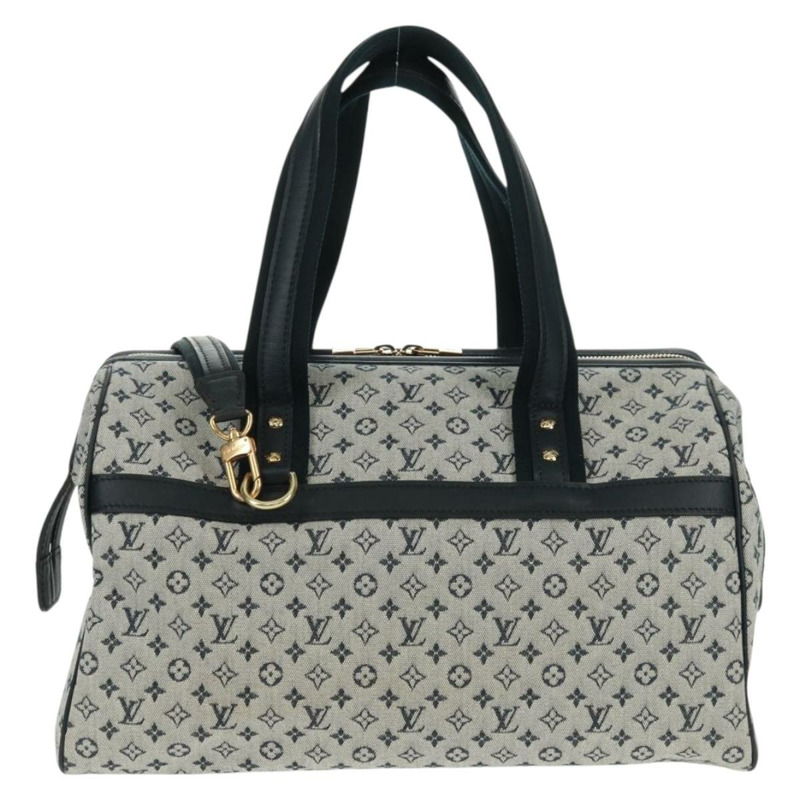 【日本直送】路易威登 Monogram Mini Josephine GM 手提包 藍色 M92211 LV Auth 162805V-1