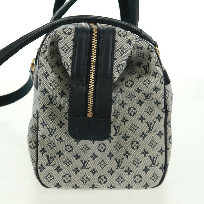 【日本直送】路易威登 Monogram Mini Josephine GM 手提包 藍色 M92211 LV Auth 162805V-2