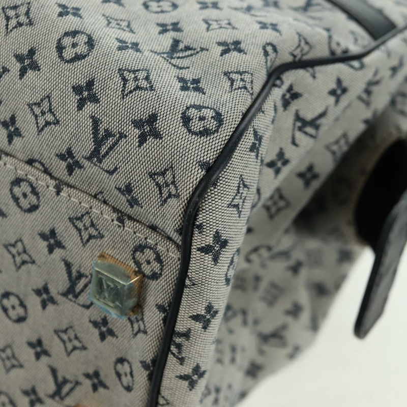 【日本直送】路易威登 Monogram Mini Josephine GM 手提包 藍色 M92211 LV Auth 162805V-20