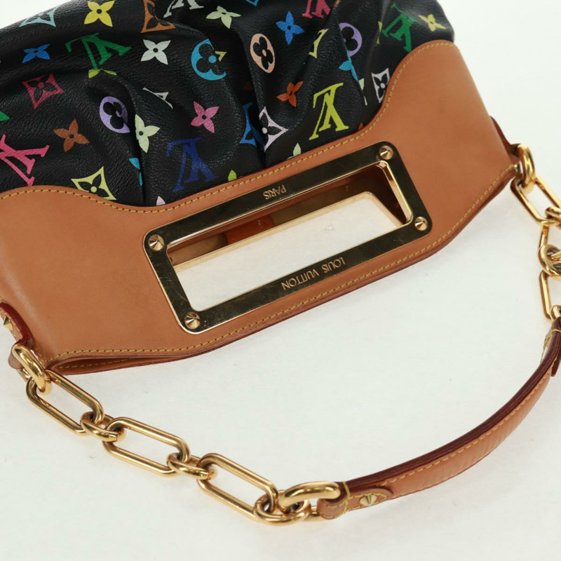 【日本直送】路易威登 Monogram Multicolor Judy MM 兩用包 黑色 M40256 正品 164078SAV-5