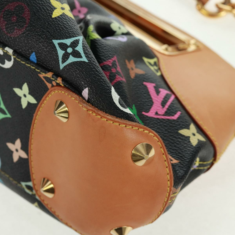 【日本直送】路易威登 Monogram Multicolor Judy MM 兩用包 黑色 M40256 正品 164078SAV-13